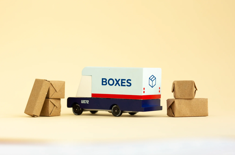 Mail's here! Where would we be without our post office workers! We couldn’t go any longer without creating an iconic Mail Van. Ready to pick up boxes and letters of