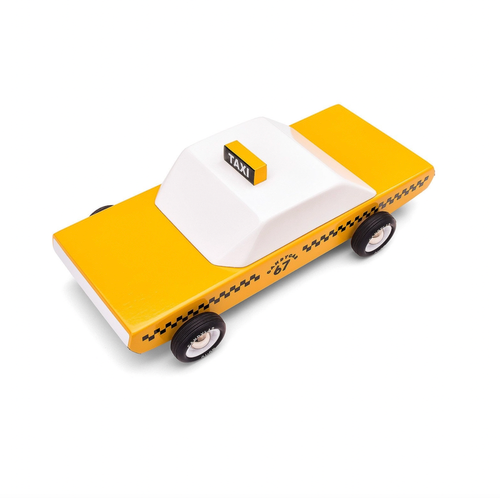 Always ready to "follow that car", and now available for consequence-free wooden fender benders. New York City cabs can't get more durable than this.
Materials &