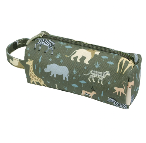 This cool pencil case keeps all your pens and pencils securely in one place. Made from the same durable material as the backpacks, it is lined in the inside, has a z