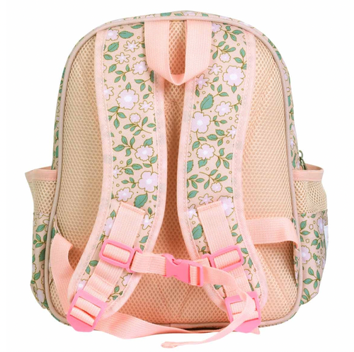 Lovely lightweight backpack with an insulated front pocket that ensures snacks and drinks stay cold (or warm). The front pocket easily fits a lunch box, drink bottle