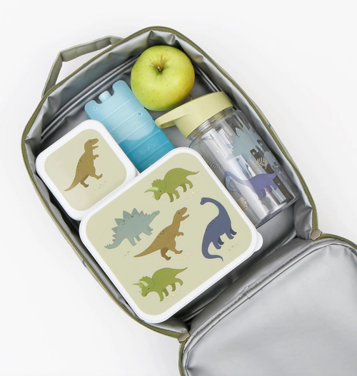 This fun cool bag is made of a sturdy lightweight material. It has a large insulated compartment with a zipper which keeps snacks and drinks cool and fresh. The bag