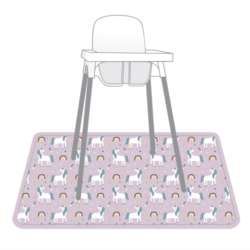 This lightweight, waterproof mat is 45" in diameter and is designed to catch spills and splashes.
Ideal for:
- Under the high chair
- Indoor/Outdoor Picnics
- Potty
