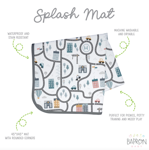 Bust out the hot wheels, kids. It's time to play! Announcing our first ever interactive Splash Mat! Lay the foundation for imaginative play and let your little one b