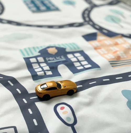 Bust out the hot wheels, kids. It's time to play! Announcing our first ever interactive Splash Mat! Lay the foundation for imaginative play and let your little one b