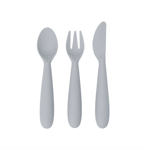 Learning self-feeding skills with utensils is an important developmental milestone. The ezpz Happy Utensils are designed to help older toddlers / preschoo