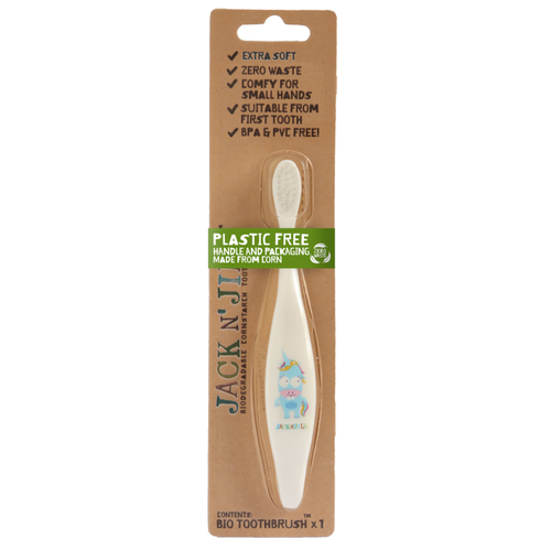 MAKING TOOTHBRUSHING FUN FOR KIDS - Our Jack N’ Jill Bio Kids, Toddler, and Baby Toothbrush is the perfect companion for getting your little one's teeth nice a