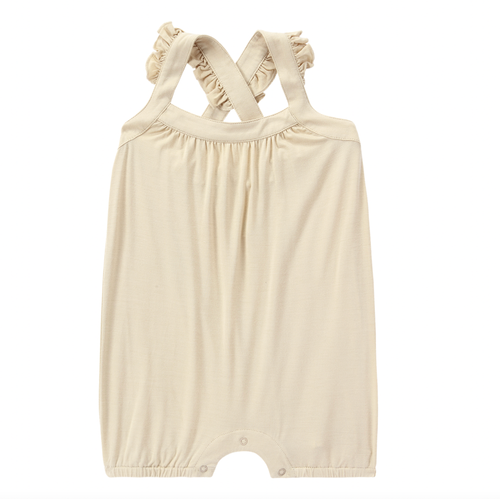 Providing the softest touch test for baby's sensitive skin, these ultra stylish Bamboo short rompers are made from a premium Bamboo. This material is so kind to baby