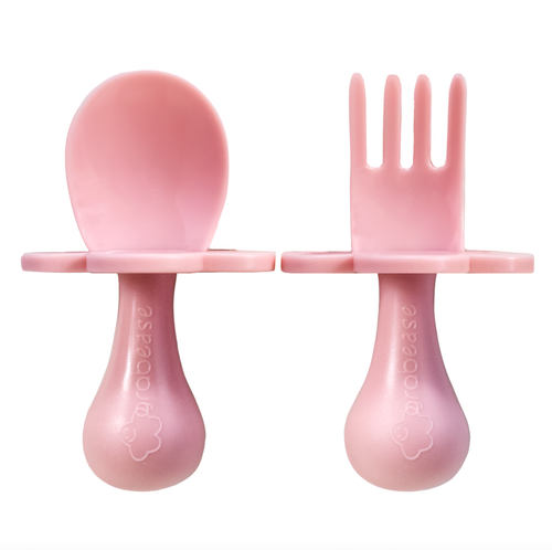 Grabease utensils are one of the safest ways for babies to start self feeding. Our individual sets come with one pair of utensils. Comes with spoon and for