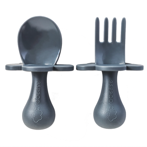 Grabease utensils are one of the safest ways for babies to start self feeding. Our individual sets come with one pair of utensils. Comes with spoon and for