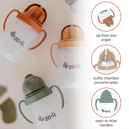 10 oz / 270ml weighted straw sippy cup
This next generation sippy cup uses straw + disk technology to leverage our patented buffer chamber and enjoy your favorite