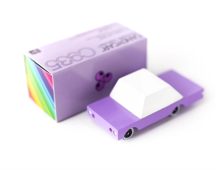 Get berry excited for our little Candycar. This lilac Candycar, is the berry best addition to your Candycar collection.
Materials & Info: Solid Beech wood, water