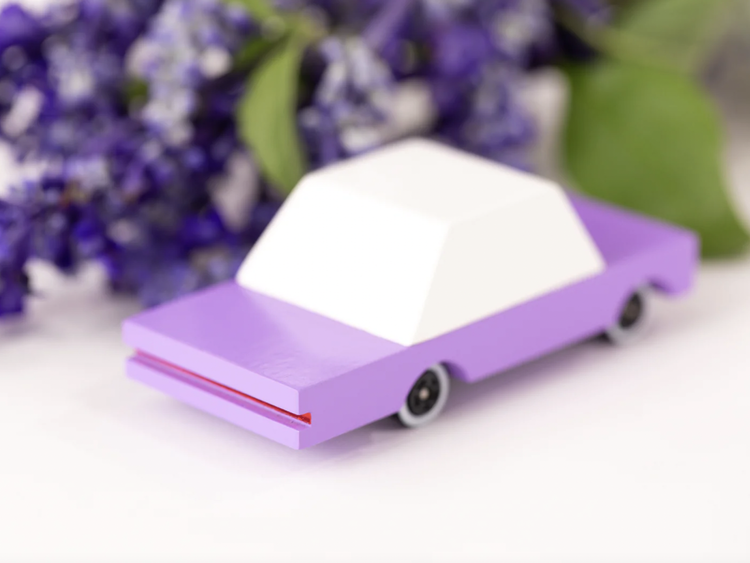 Get berry excited for our little Candycar. This lilac Candycar, is the berry best addition to your Candycar collection.
Materials & Info: Solid Beech wood, water