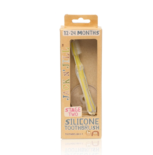 Soft silicone bristles, gentle on tiny teeth and sensitive gums, 100% medical grade silicone, BPA and PVC free. Ideal for babies/children before side/rear teeth ha