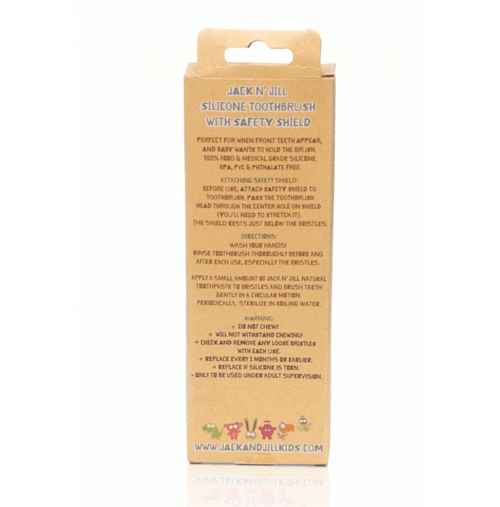 Soft silicone bristles, gentle on tiny teeth and sensitive gums, 100% medical grade silicone, BPA and PVC free. Ideal for babies/children before side/rear teeth ha