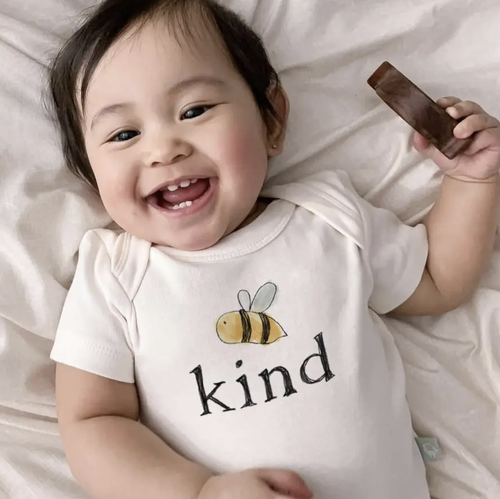 Simple and comfortable is best, especially for babies. Our adorable bodysuit is perfect for all sizes and activity levels, from your little one's first day in the w