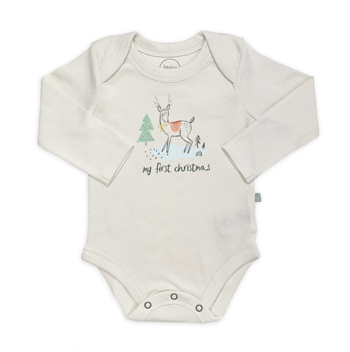 We've got the perfect bodysuit for baby's first Christmas! Your little dear will be the cutest kid in town in this adorable bodysuit. It's great for a visit to gran