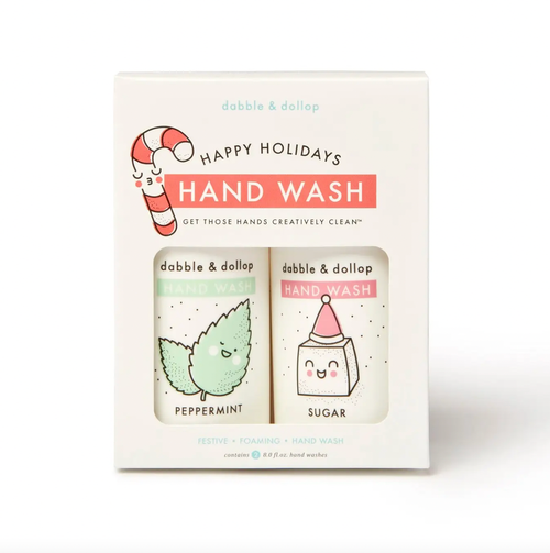 Happy Holidays Handwash is our 100% natural, mixable, foaming handwash duo that makes Creatively Clean™️ hands.
By mixing our seasonally smooth "Peppermint" and "Can