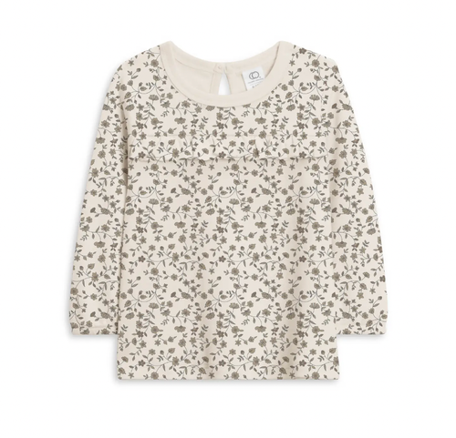The Sorren is ready for family photos, playground afternoons, and everything in between. With delicate ruffle details, cinched cuffs, and a coconut button closur