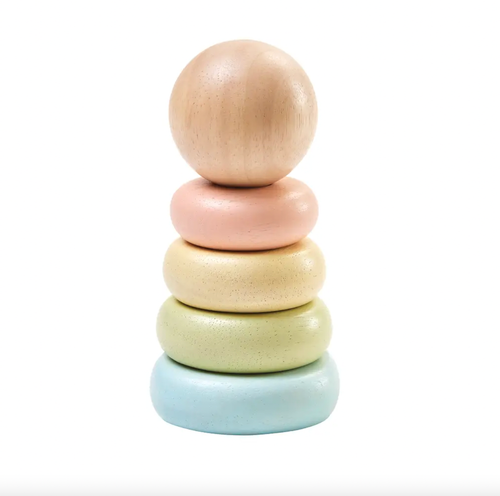 The PlanToys First Stacking Ring is a new take on a classic design. Great for encouraging hand-eye coordination, little ones can stack and unstack as well as practic