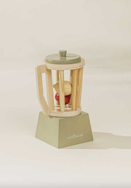 Anyone want a little smoothie? With this cute little wooden Blender, your little one will be able to make you the most delicious imaginary beverages ever tasted! An