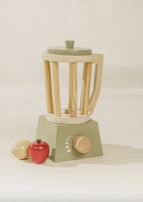 Anyone want a little smoothie? With this cute little wooden Blender, your little one will be able to make you the most delicious imaginary beverages ever tasted! An