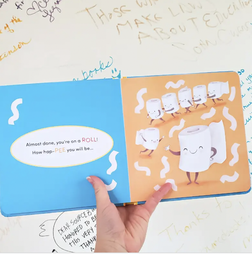 Let’s Get This Potty Started by Rose Rossner
Remind your little pee-nut that they're turd-ally great with this pun-derful potty book for babies and toddlers, the per