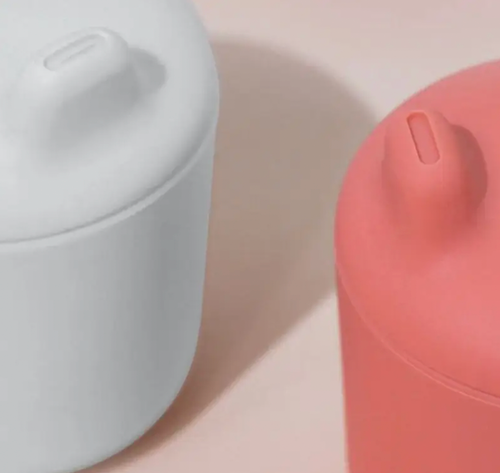 As one of your baby's first forays into drinking solo, it was so important that our sippy cups be soft and safe for developing gums and mouths - no hard edges here.