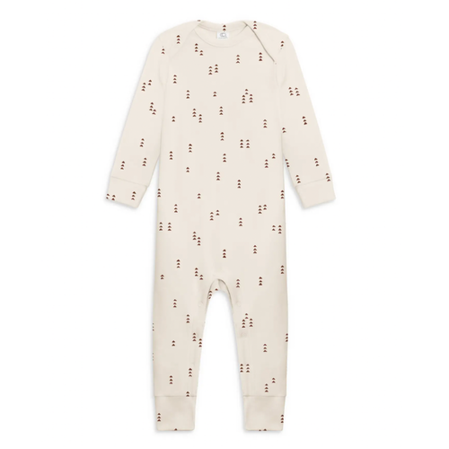 This comfy-cozy romper is the perfect piece for your baby’s wardrobe! Mindfully made, with lapped shoulders and leg snap up seams with backing for increased comfort