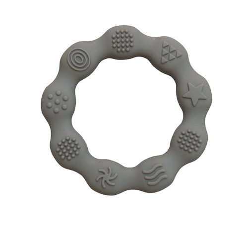 The ring design is super easy for baby to grasp and hold, and the variety of textures help soothe sore gums. Made of 100% food-grade silicone, it’s easy to wash and