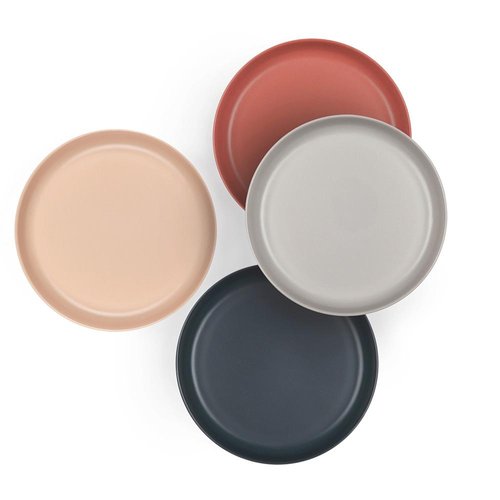 Our Toddler Plate Set features (4) pint-sized plates in an assorted mix of pop colors that will brighten up any meal! Eco-friendly, BPA-free, reusable and dishwasher