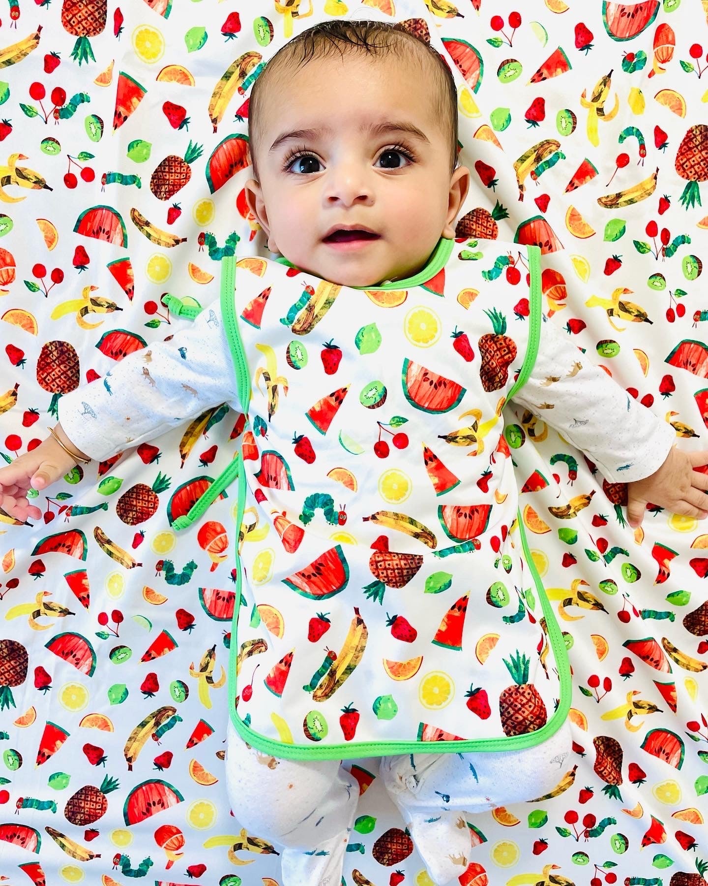 Tropical Fruit Splash Mat - from the World Of Eric Carle - A Waterproof Catch-All for Highchair Spills and More!