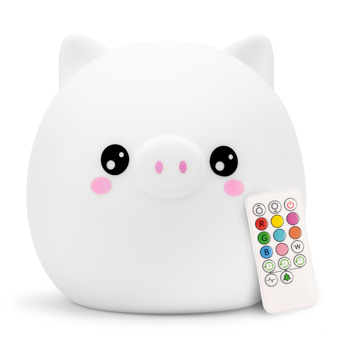 LumiPets® Percy the Pig- Children's Touch Night Light