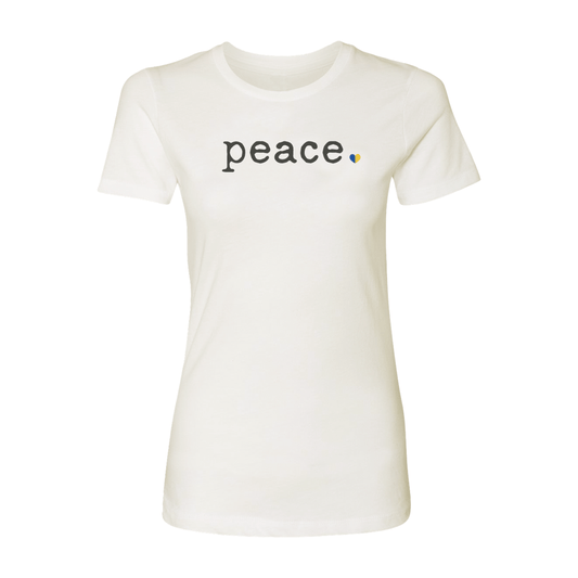 adult graphic tee | peace | womens