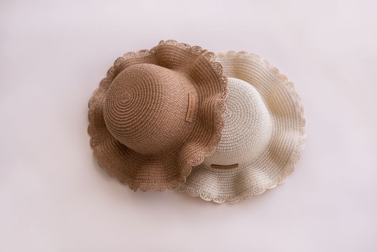 Straw Baby Hat