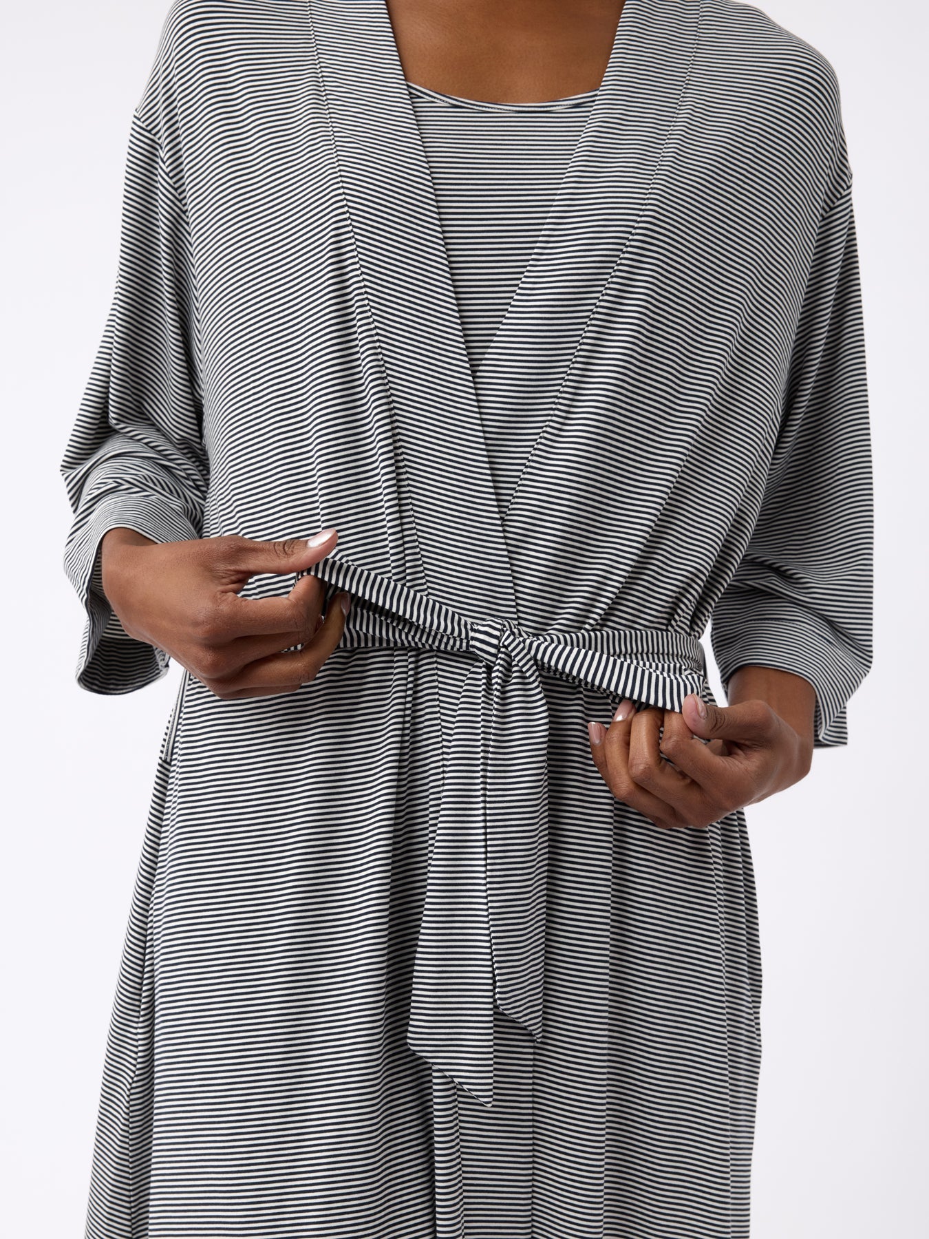 Women's Bamboo Stretch-Knit Kimono Robe