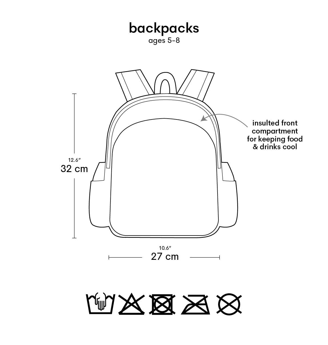 Kids Backpack - Cherries