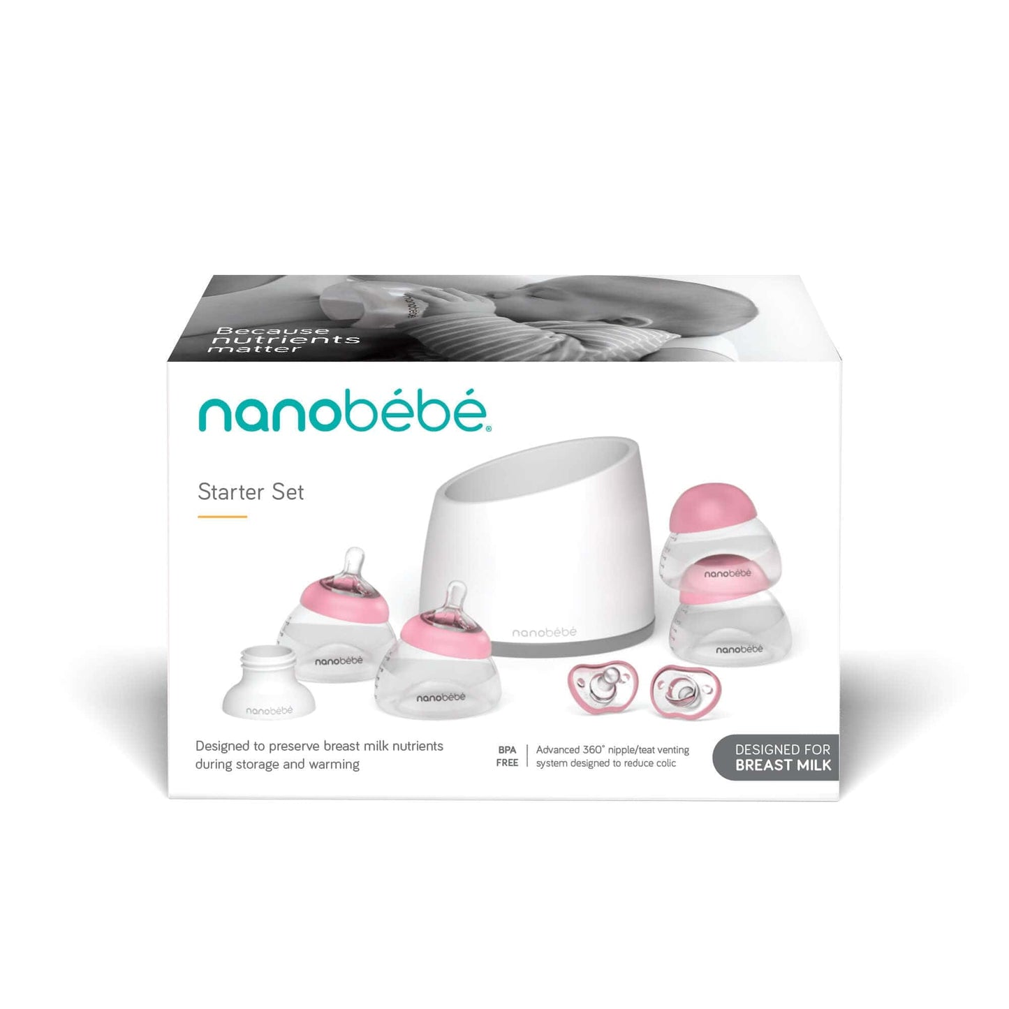 Breastmilk Bottle Starter Set by Nanobébé US