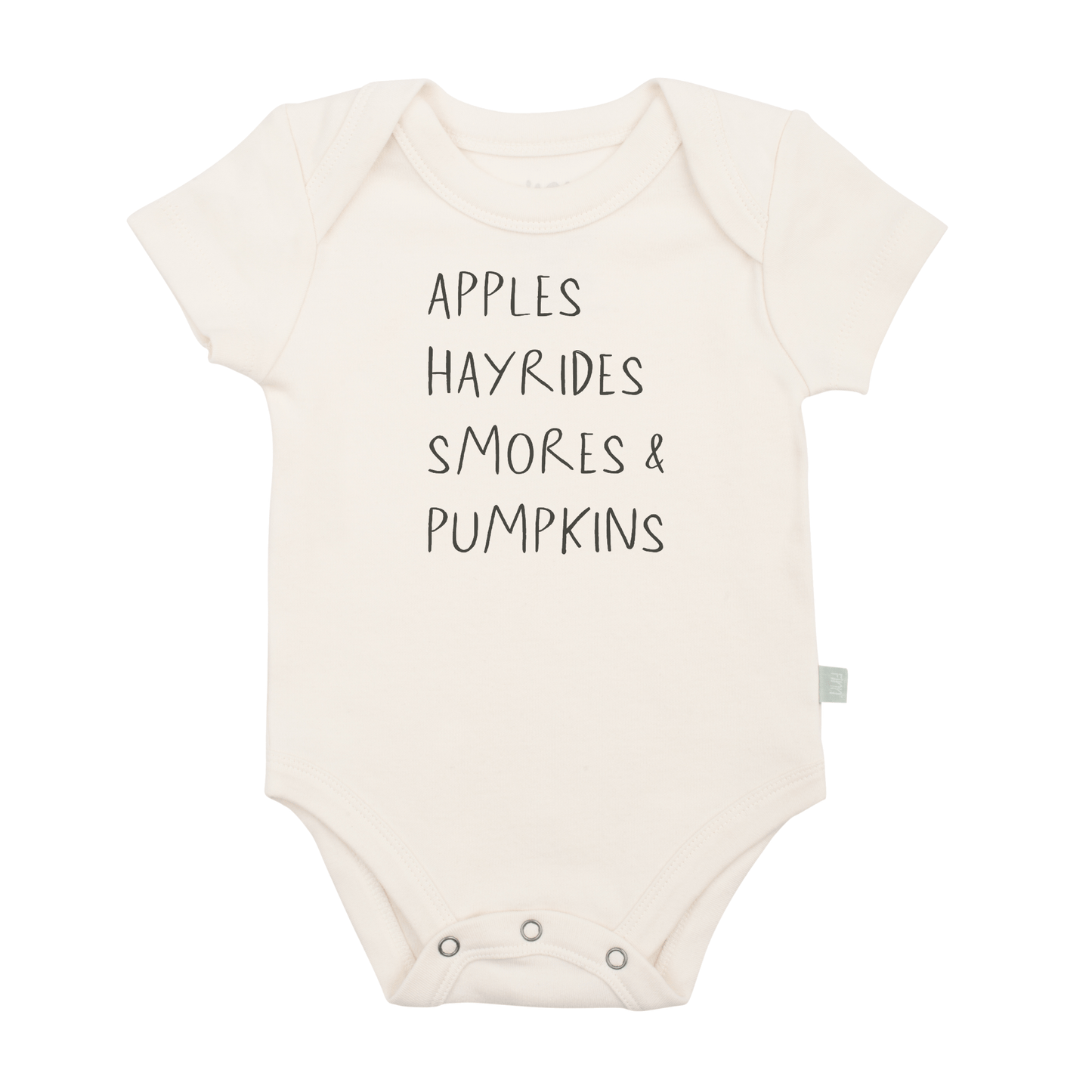 graphic bodysuit | apples hayrides smores