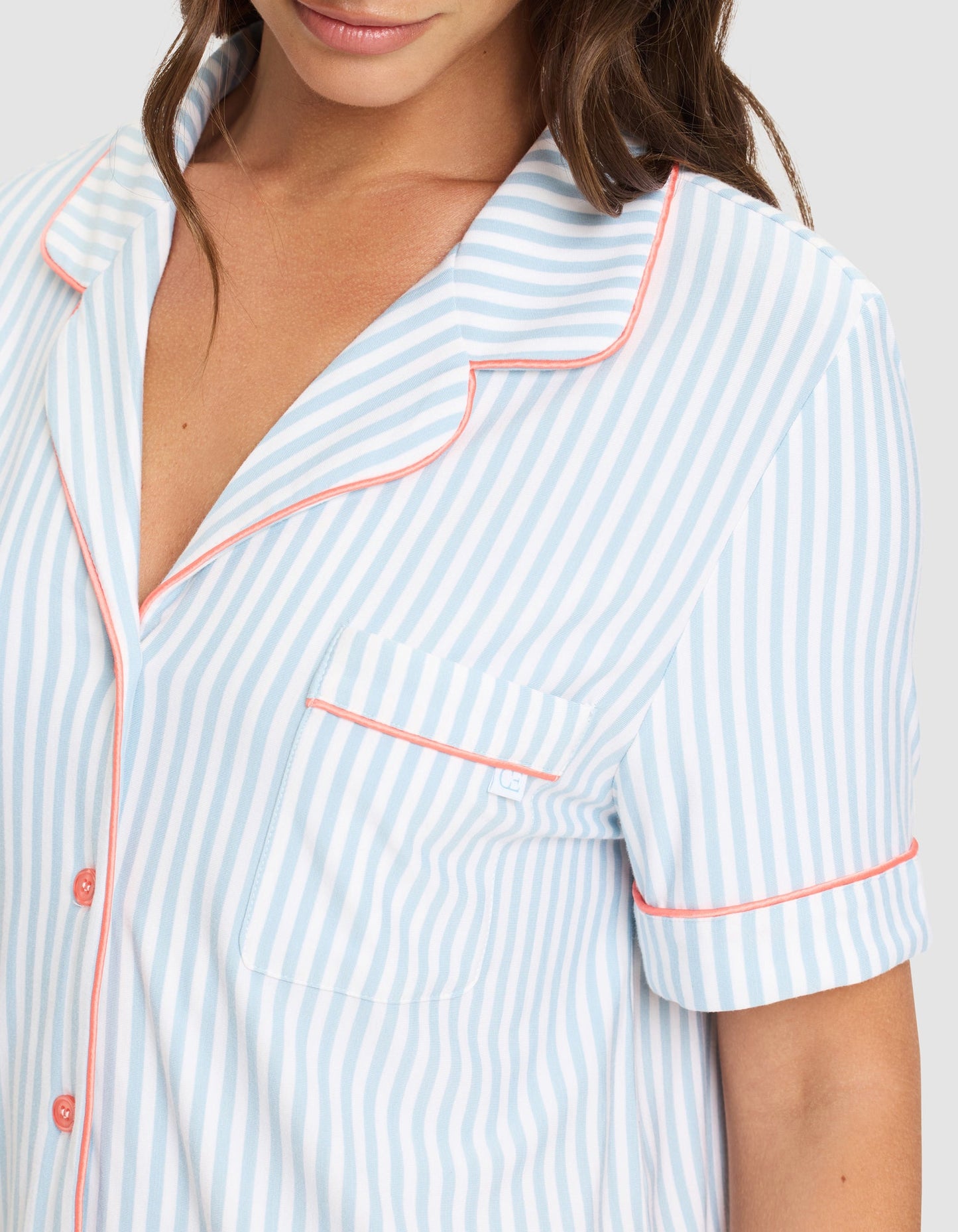 Women's Bamboo Stretch-Knit Short Sleeve & Pant Pajama Set