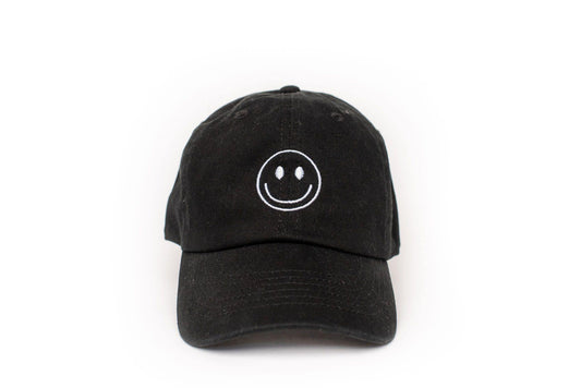 Smiley Face Hat in Black