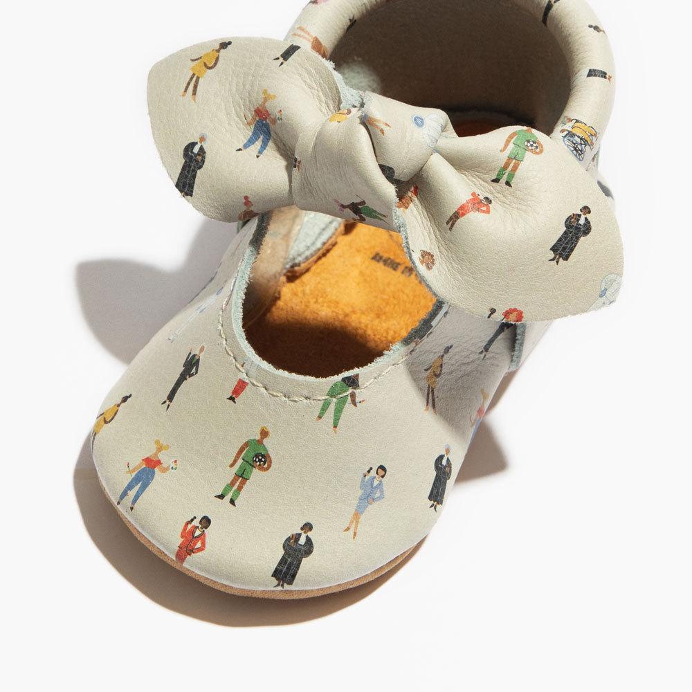Boss Lady Knotted Bow Baby Shoe