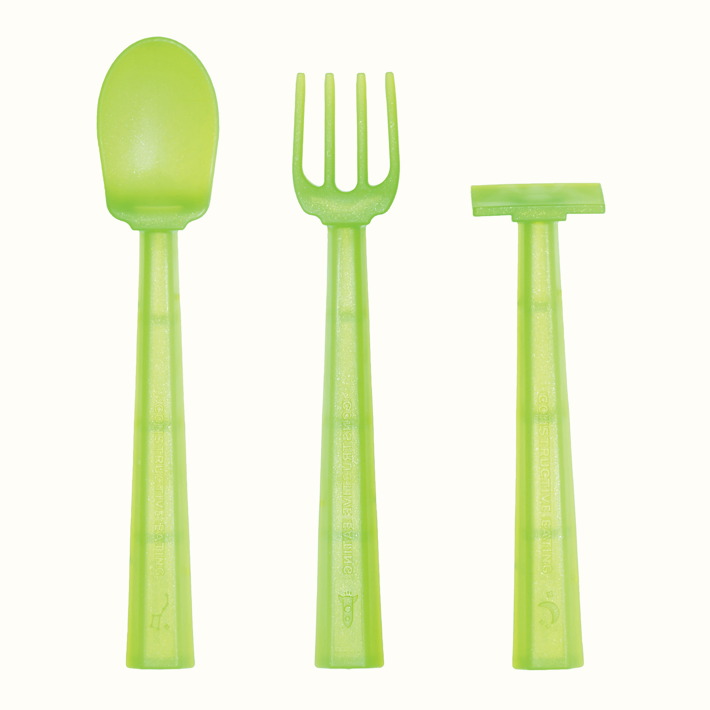 UFO Training Plate and Utensils by Constructive Eating