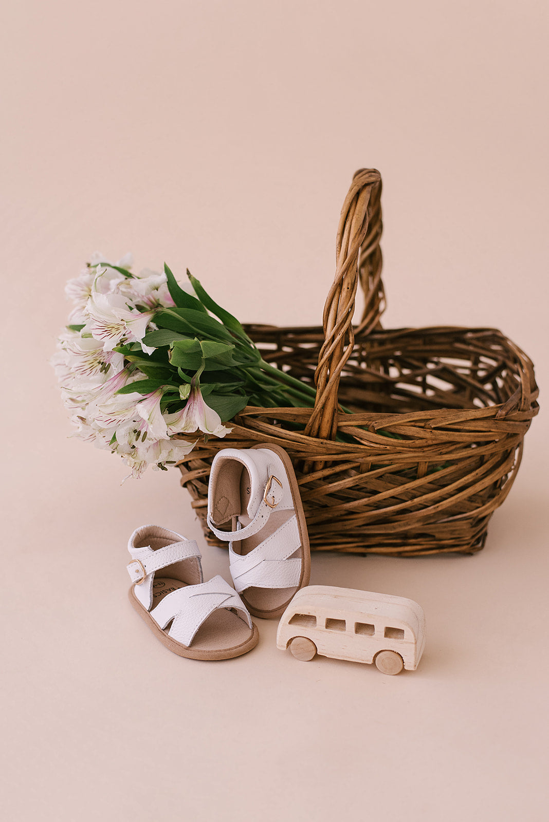 White Leather Sandals