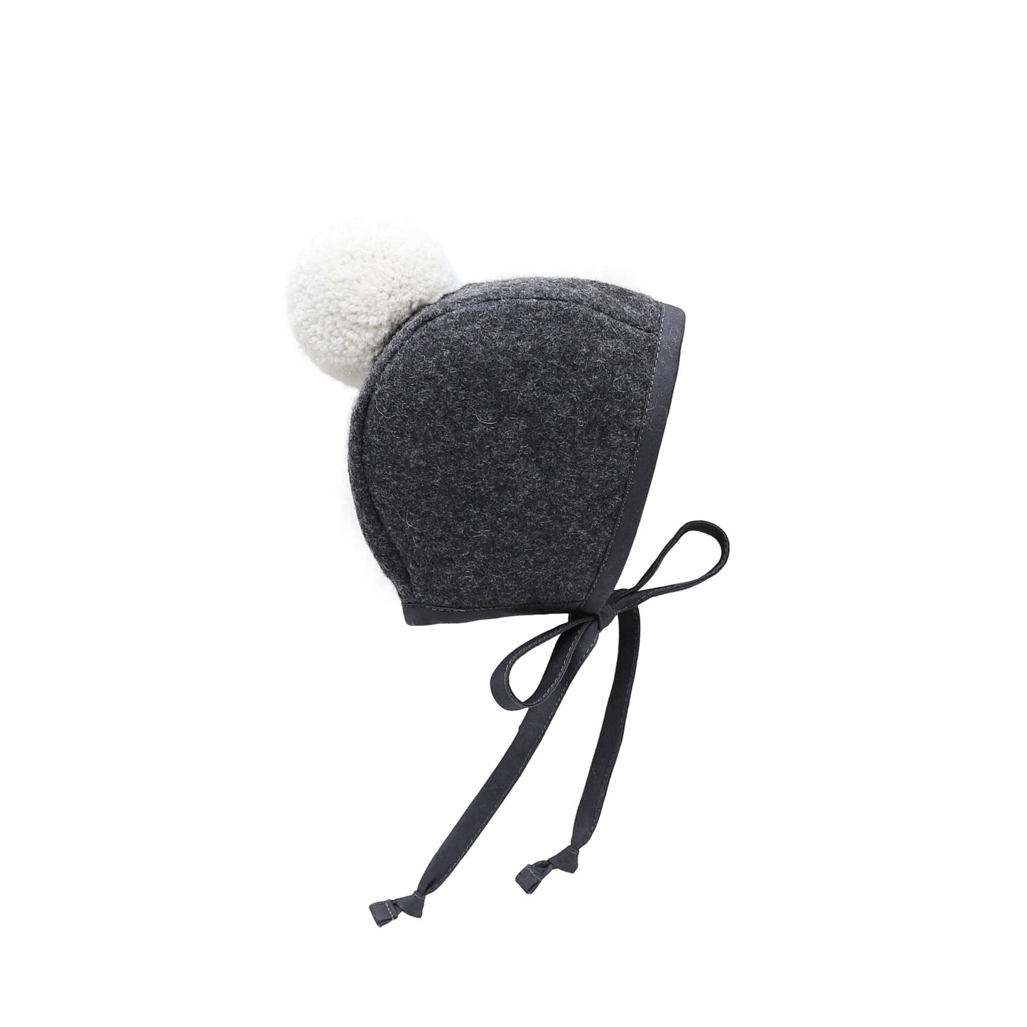 Charcoal Pom Bonnet