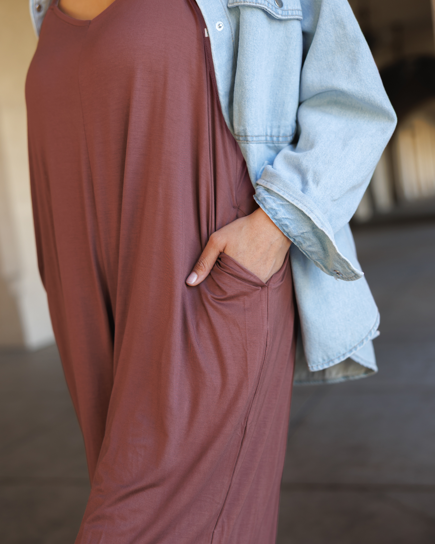 Charlie Maternity & Nursing Romper | Redwood
