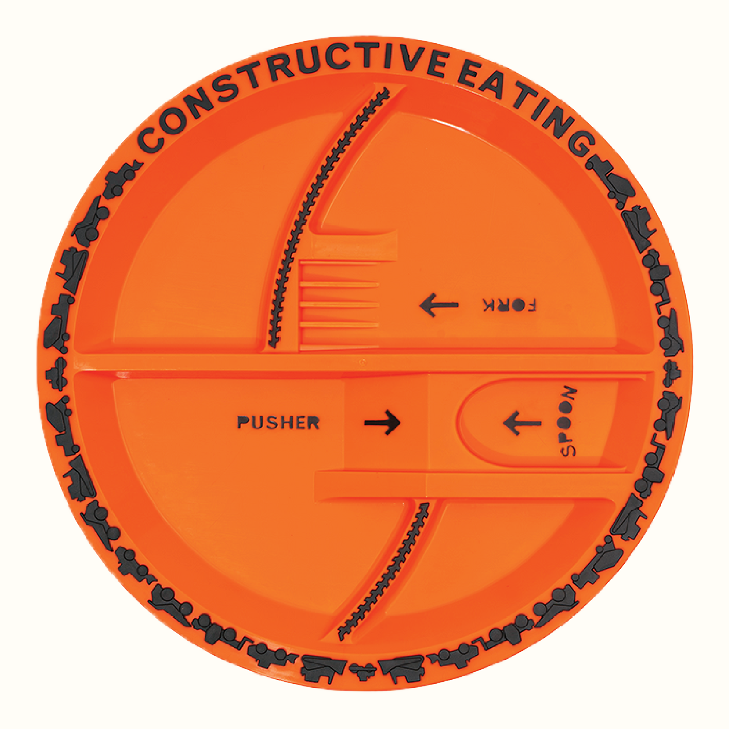 Construction Utensil and Plate Combo by Constructive Eating