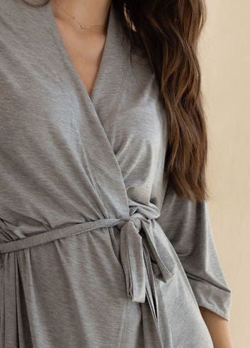 Women's Bamboo Stretch-Knit Kimono Robe