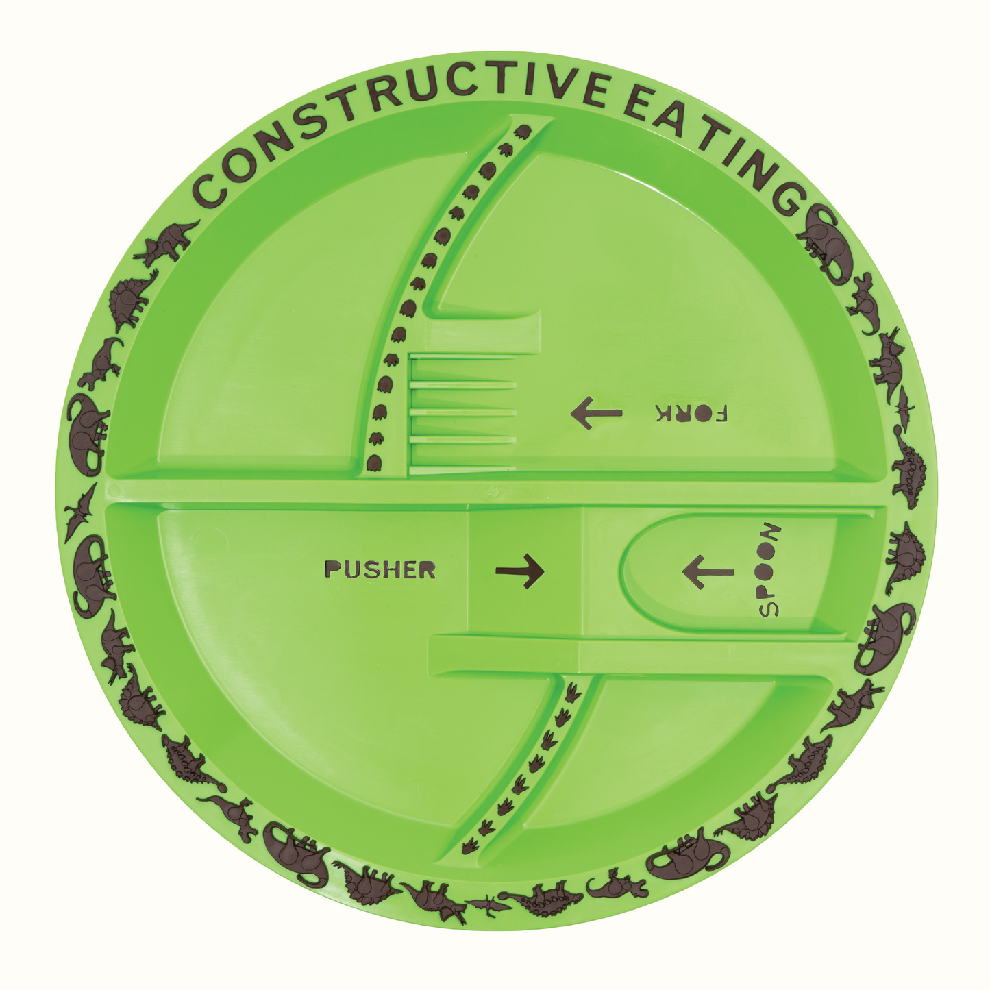 Dino Utensil & Plate Combo by Constructive Eating