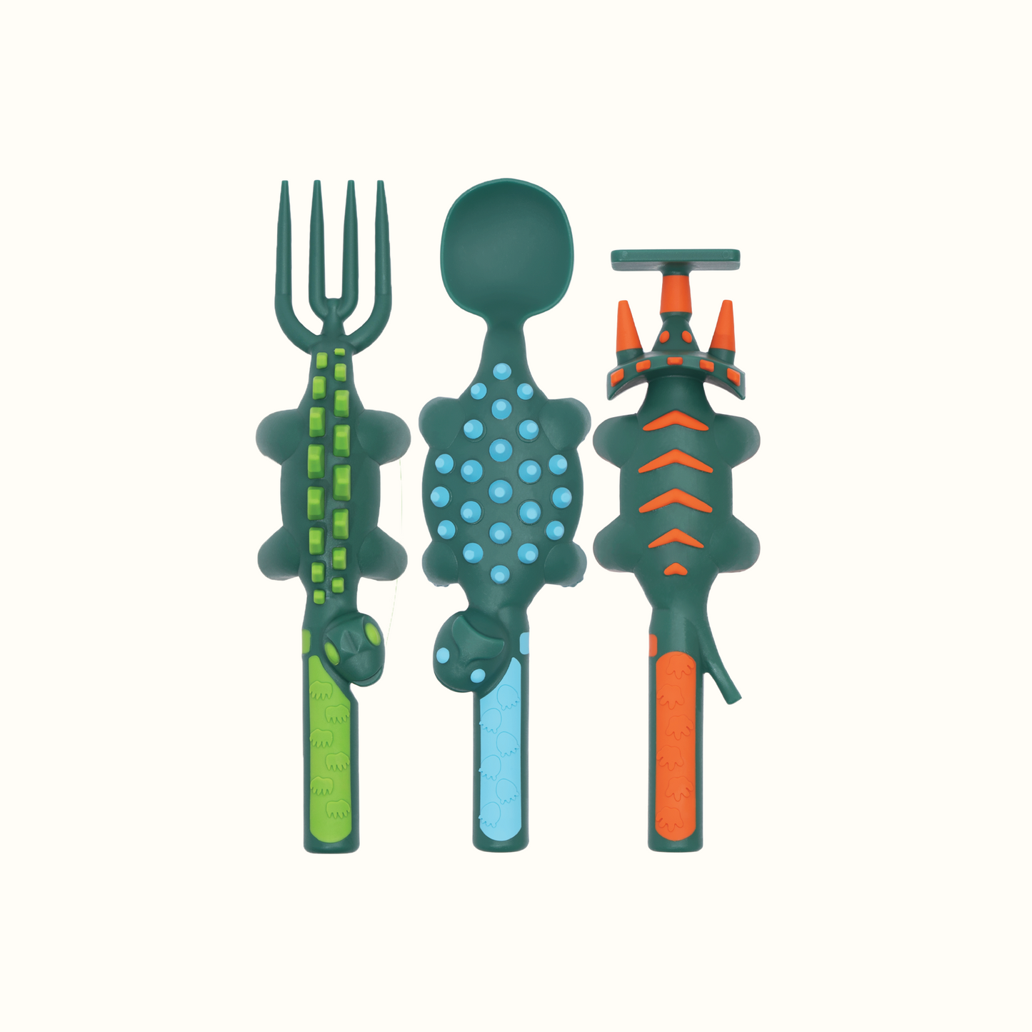 Dino Utensils - Set of 3 by Constructive Eating