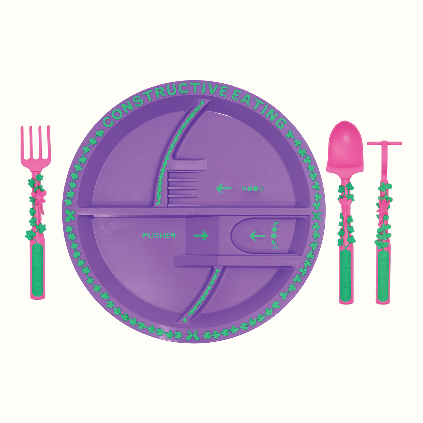 Garden Fairy Utensil & Plate by Constructive Eating